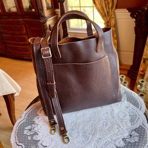 Portland Leather Medium Crossbody Tote | NWOT